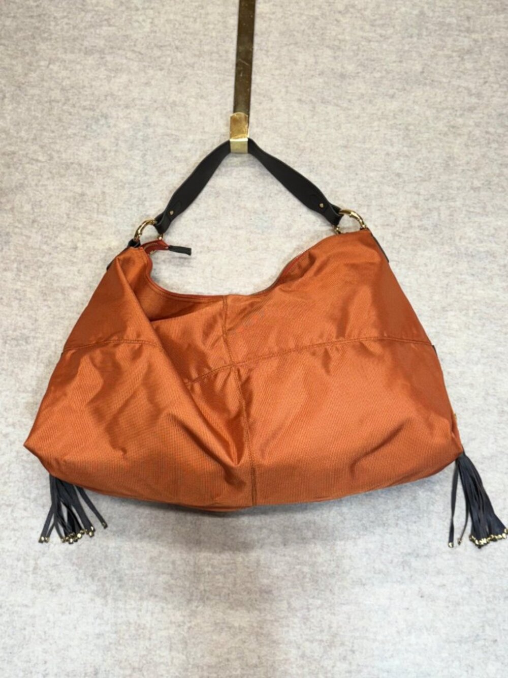 JEAN-PIERRE KLIFA Anteprima-Nueva Shoulder Bag Purse Orange Tassel Hobo Handbag - Picture 16 of 16
